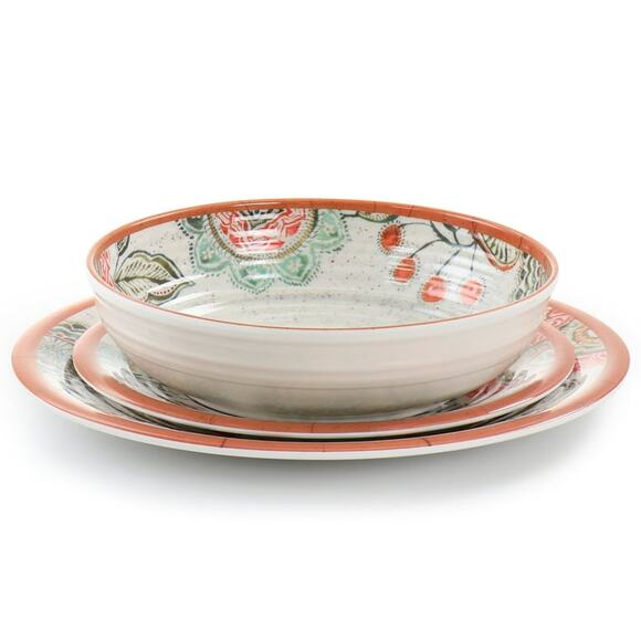 Elama Ester 12 Piece Melamine Dinnerware Set - Picture 3 of 7